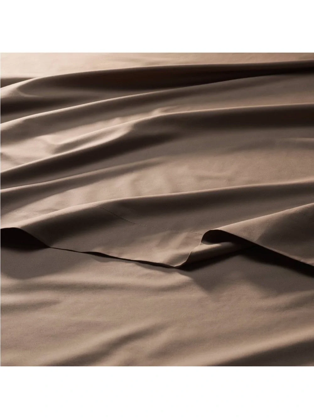 NWT California King 400 Thread Count Percale Sheet Set Fig Brown - Casaluna